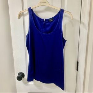 Theory Sleeveless Silk Top with Zipper Size Small
